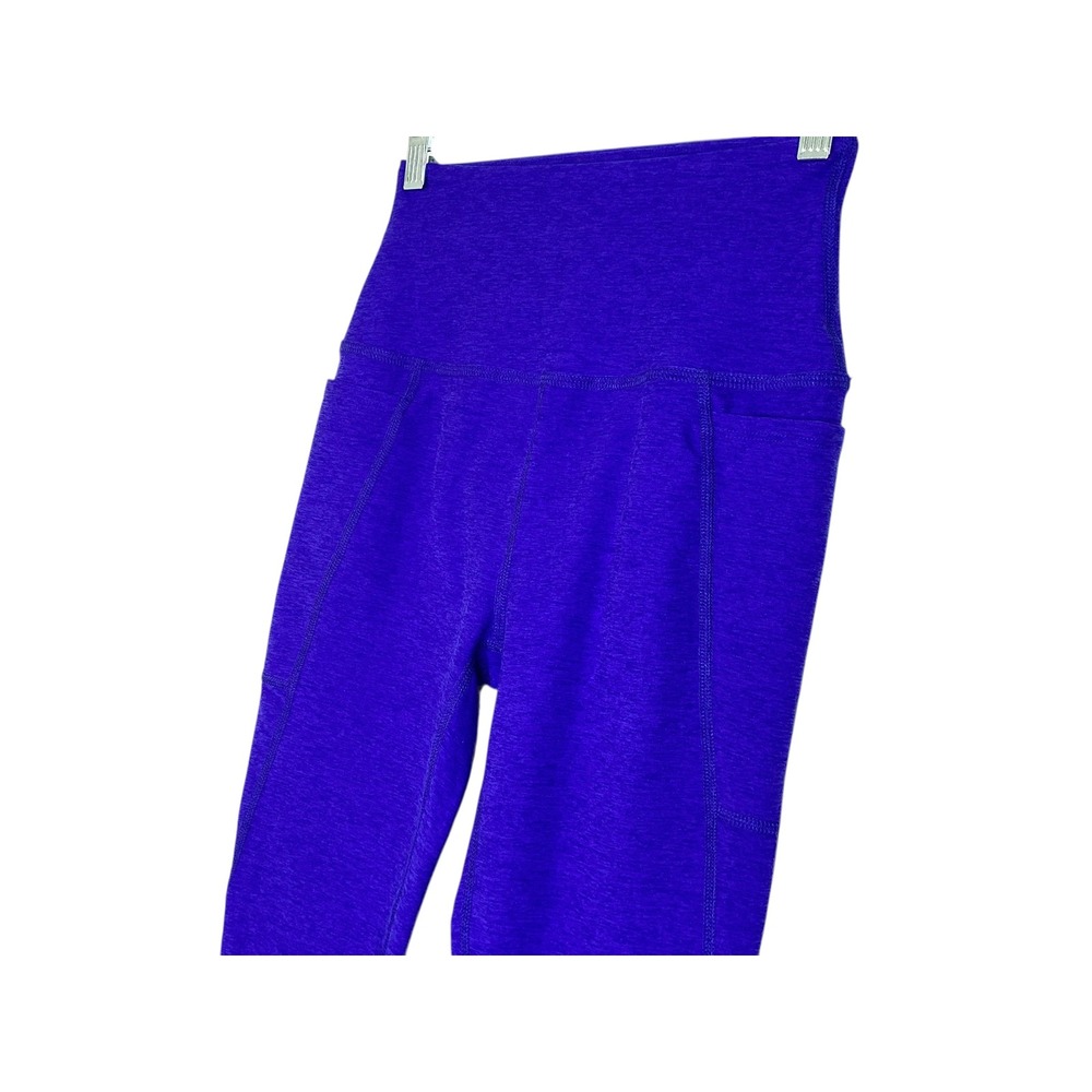 Beyond Yoga High Waisted Leggings Size M Purple Pockets Gym Athleisure EUC - Picture 2 of 8